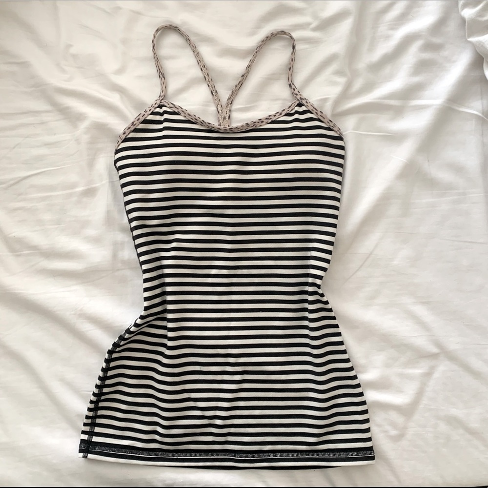 Lululemon tank with cheetah detail